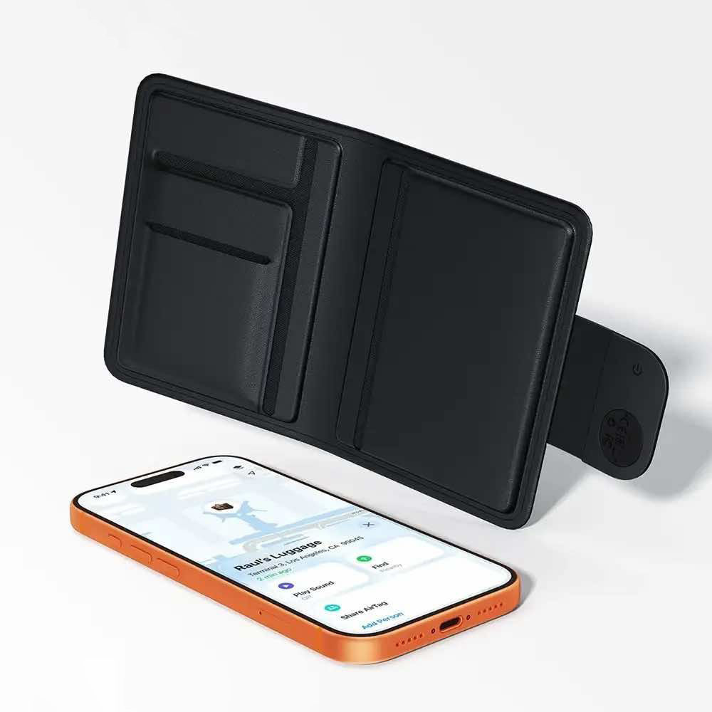 Acefast SmartTag Passport S6 pre iOS Series, Čierna