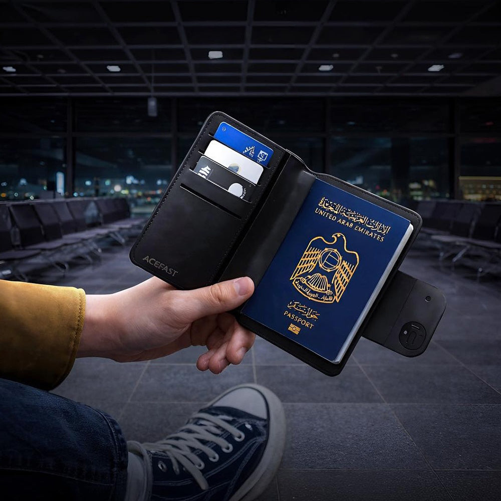Acefast SmartTag Passport S6 pre iOS Series, Čierna