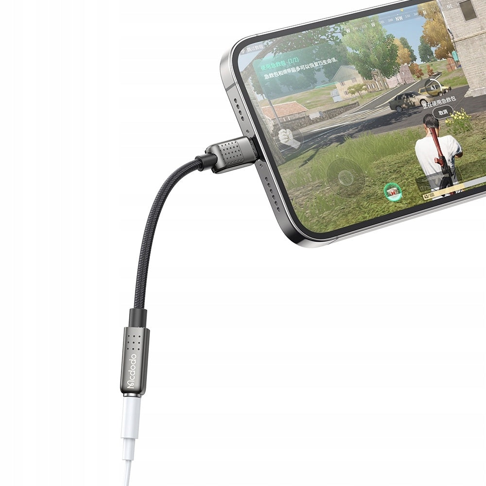 Audio adaptér Lightning - 3.5mm McDodo CA-5010, Čierny