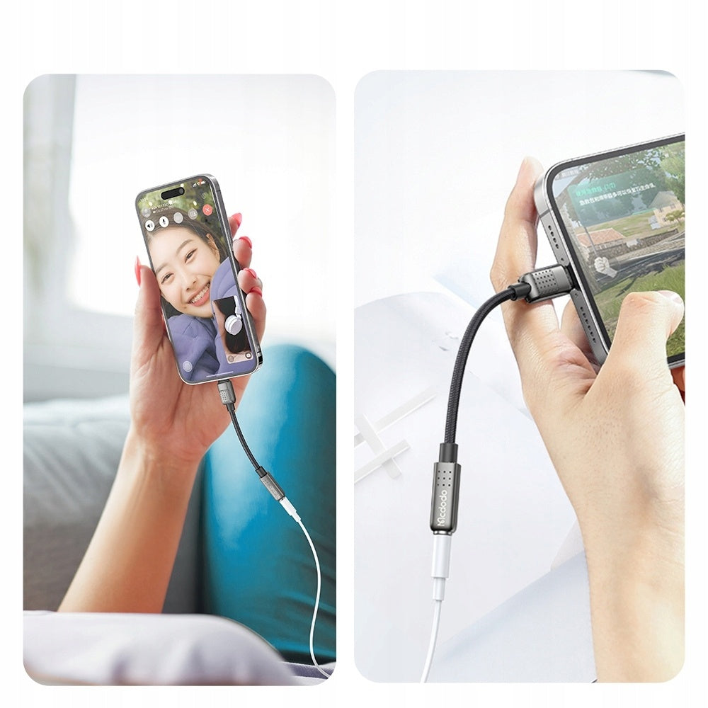 Audio adaptér Lightning - 3.5mm McDodo CA-5010, Čierny