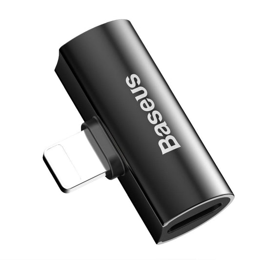 Audio adaptér Lightning - Lightning Baseus, čierny CAL46-01