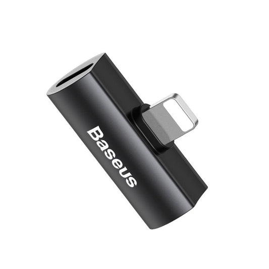 Audio adaptér Lightning - Lightning Baseus, čierny CAL46-01