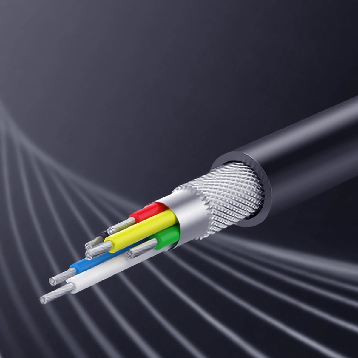 Audio adaptér USB-C - 3.5mm / USB-C UGREEN CM193, Sivý