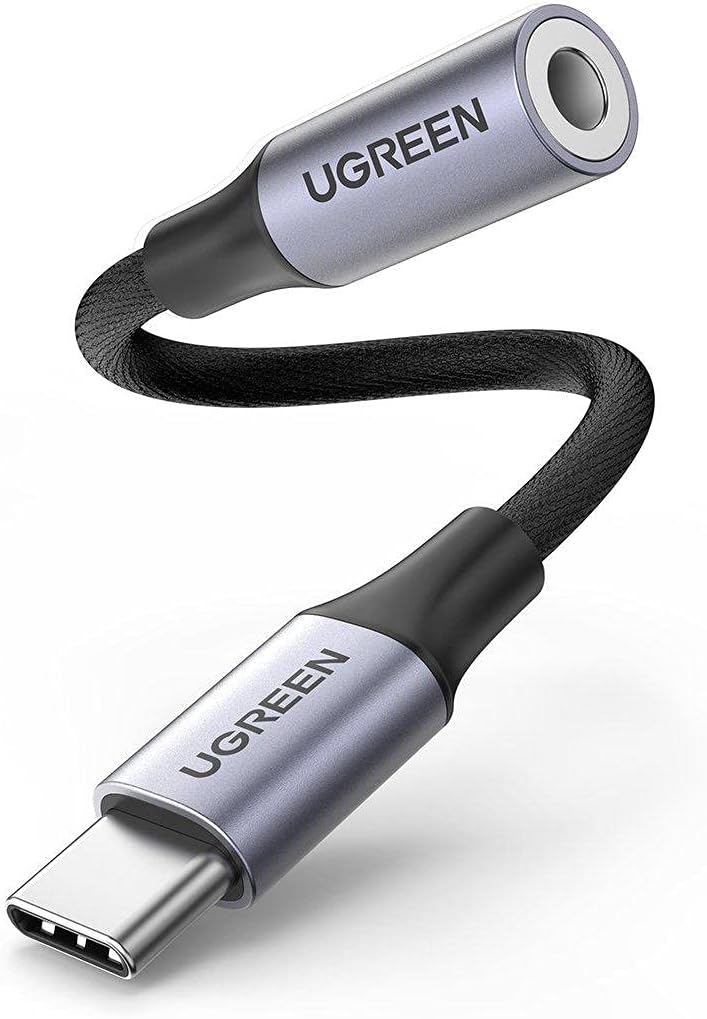 Audio adaptér USB-C - 3.5mm UGREEN AV161, Sivý