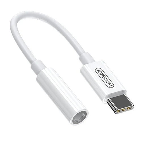 Audio adaptér USB-C - 3.5mm Joyroom SH-C1, Biely
