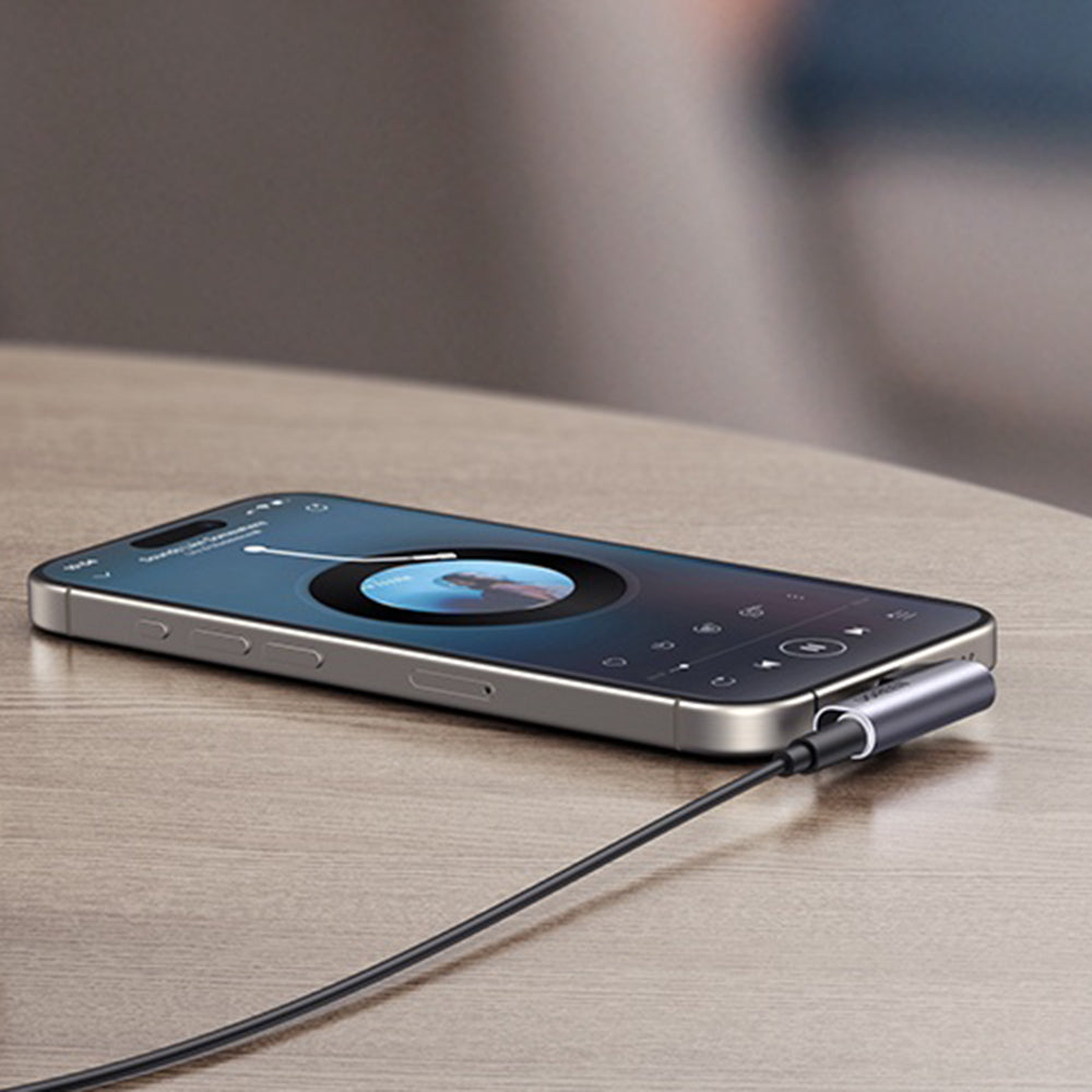 Audio adaptér USB-C - 3.5mm UGREEN CM460 (20194) uhlový, sivý
