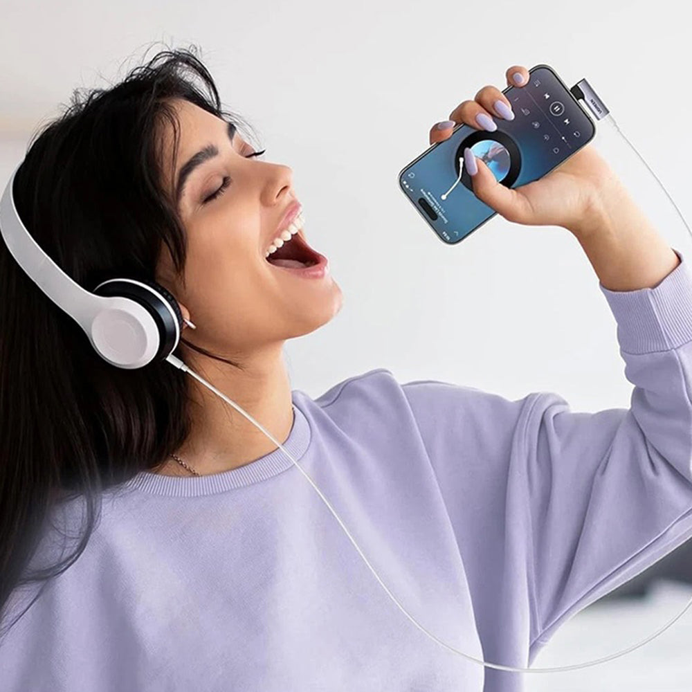 Audio adaptér USB-C - 3.5mm UGREEN CM460 (20194) uhlový, sivý