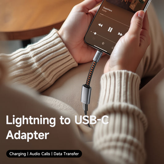 Audio adaptér USB-C - Lightning McDodo CA-4870, Sivý