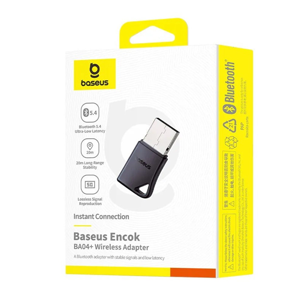 Bluetooth USB adaptér Baseus Encok BA04+, Čierny A10082600121-00