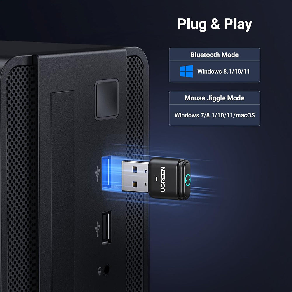 Bluetooth USB adaptér UGREEN BT301, Čierny