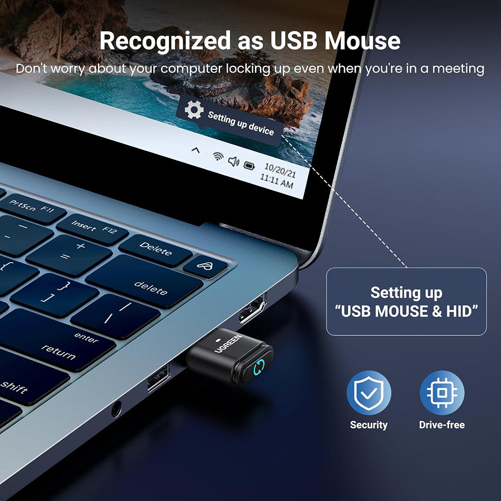 Bluetooth USB adaptér UGREEN BT301, Čierny