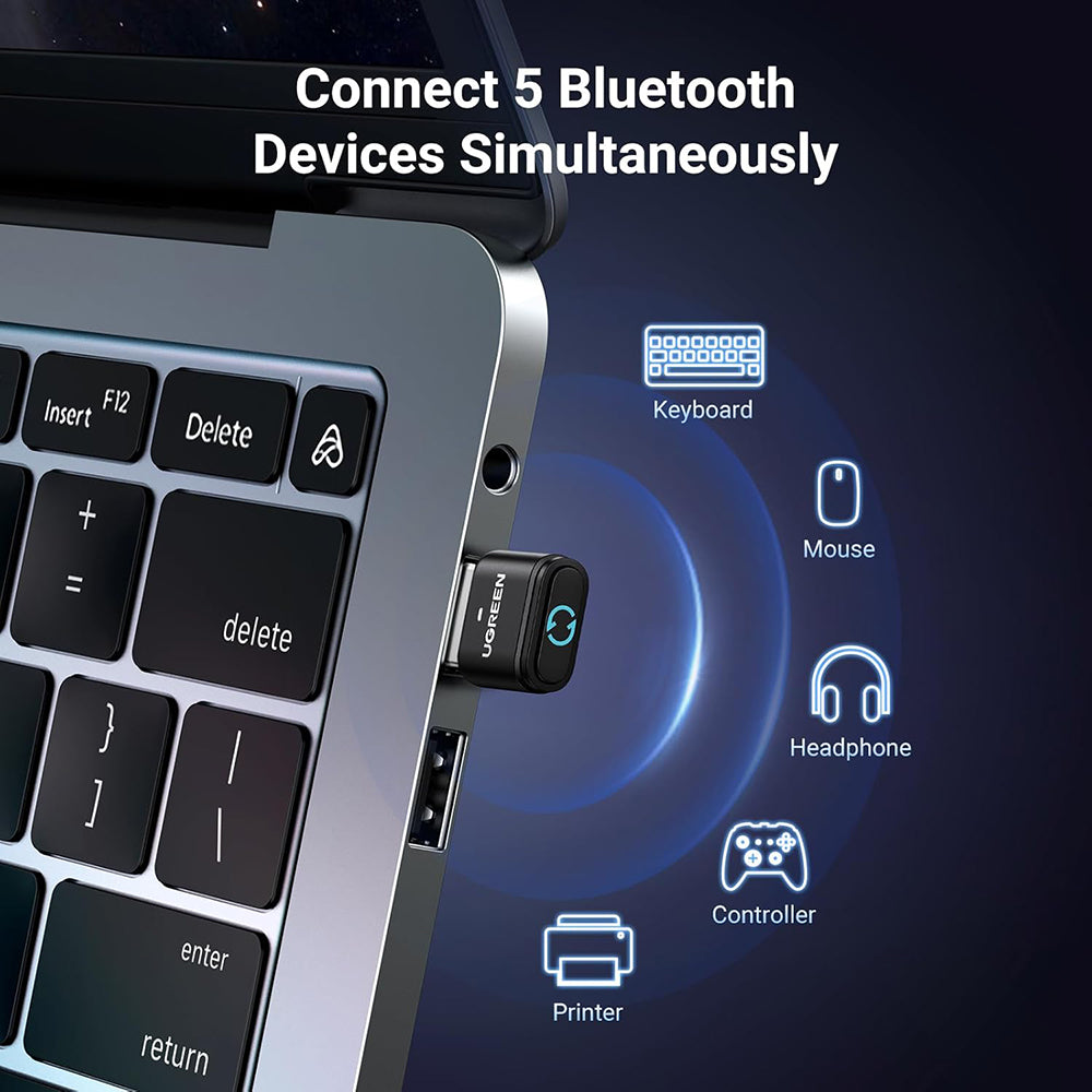Bluetooth USB adaptér UGREEN BT301, Čierny