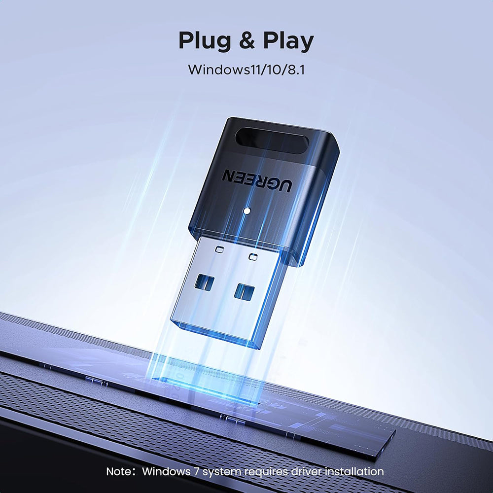 Bluetooth USB adaptér UGREEN CM748 (45134), Čierny