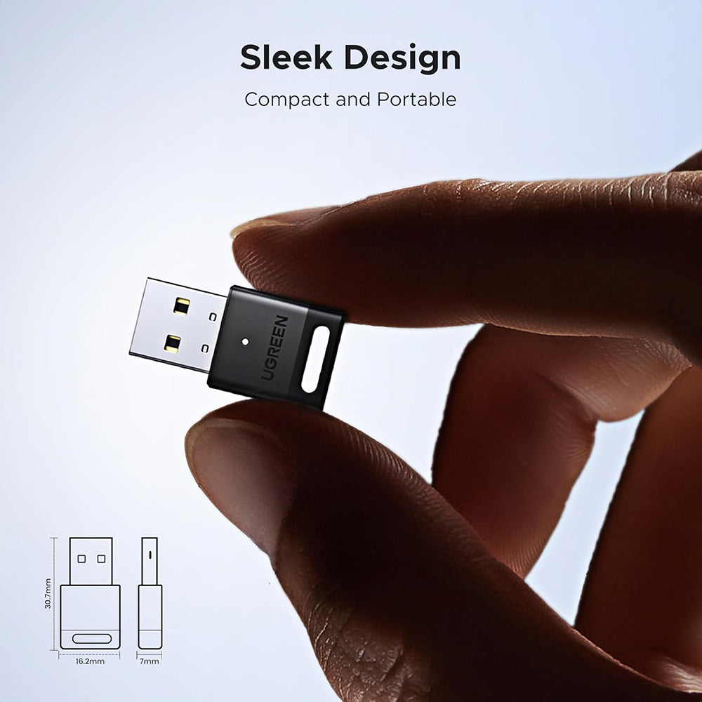 Bluetooth USB adaptér UGREEN CM748 (45134), Čierny