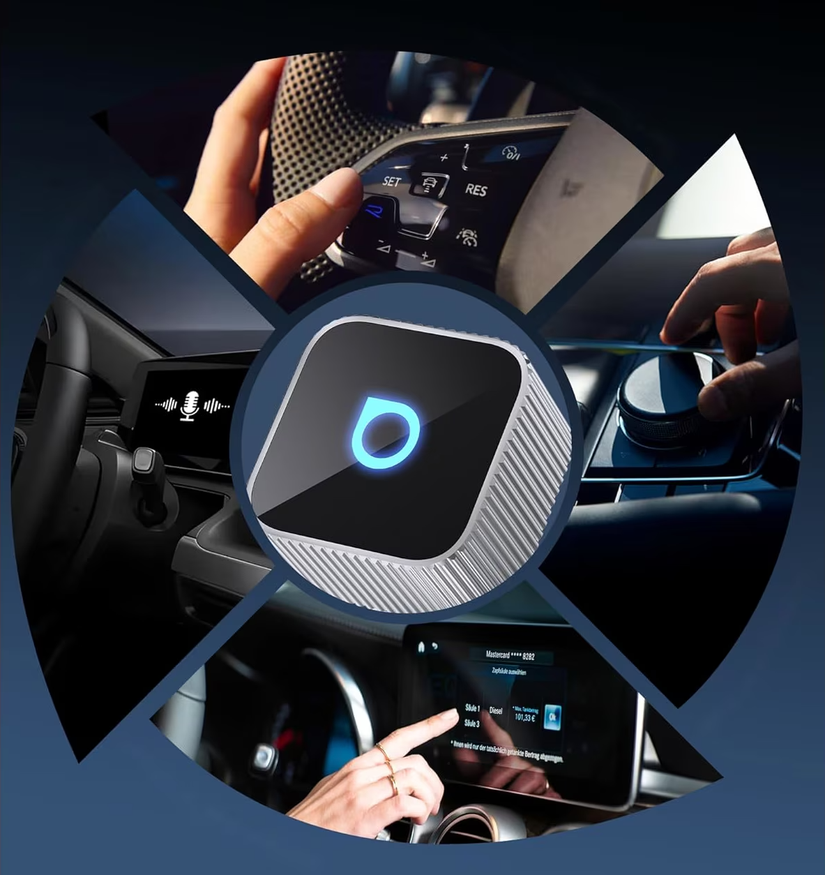Adaptér Carplay / Android Auto Wireless Ottocast Mini Cube Style B pre Apple iPhone / Android Series CP88-T2