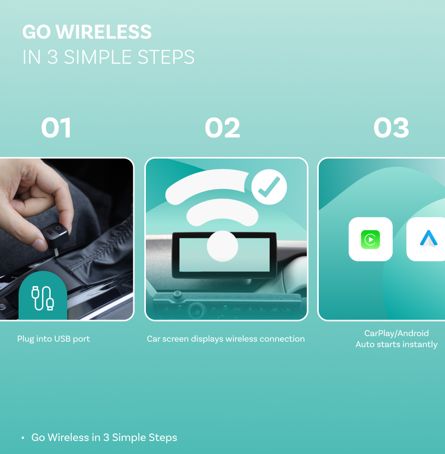 Bezdrôtový adaptér Carplay / Android Auto Ottocast Mini Pico Style A pre Apple iPhone / Android Series CA525-T