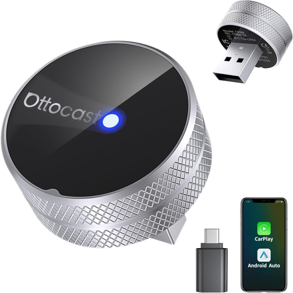 Bezdrôtový adaptér Carplay / Android Auto Ottocast Mini Slim Tube pre Apple iPhone / Android Series CP88-T4