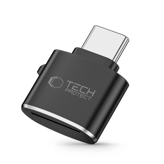Čítačka kariet USB-C Tech-Protect Ultraboost, microSD, Čierna