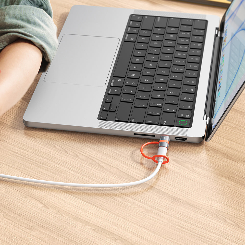 Adaptér pre dáta a nabíjanie Lightning - USB-C McDodo OT-5530, Sivý