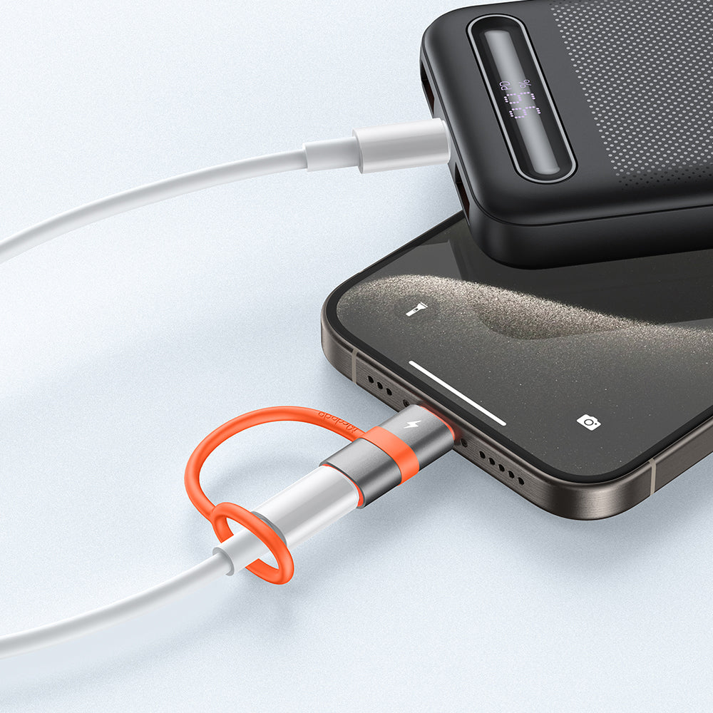 Adaptér pre dáta a nabíjanie Lightning - USB-C McDodo OT-5530, Sivý