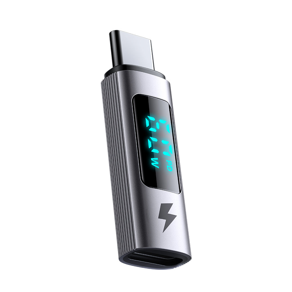 Adaptér pre dáta a nabíjanie Lightning - USB-C McDodo OT-5990 Wales Display, čierny