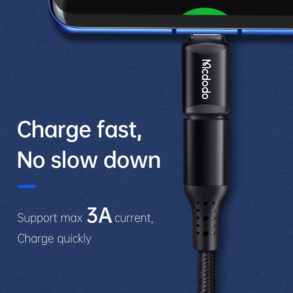 Adaptér pre dáta a nabíjanie Lightning - USB-C McDodo OT-7700, čierny