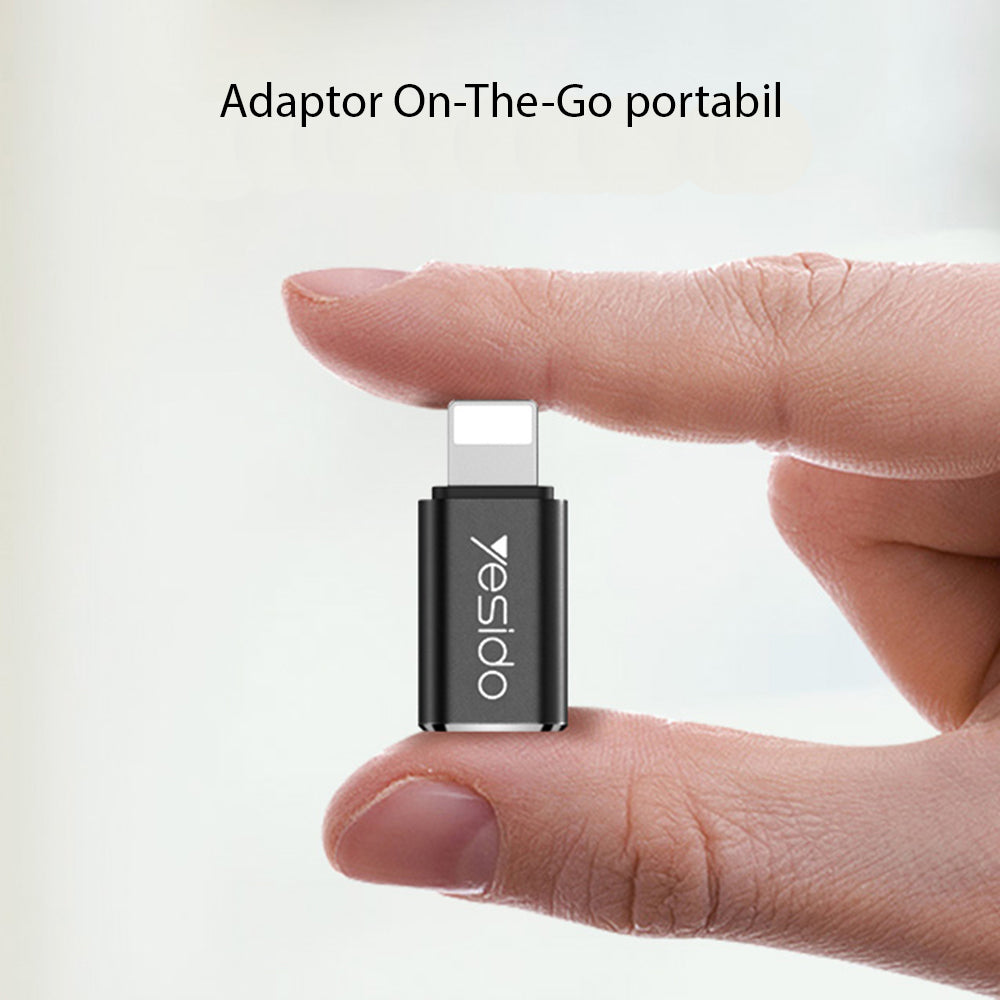 Adaptér pre dáta a nabíjanie USB-C - Lightning Yesido GS03, čierny