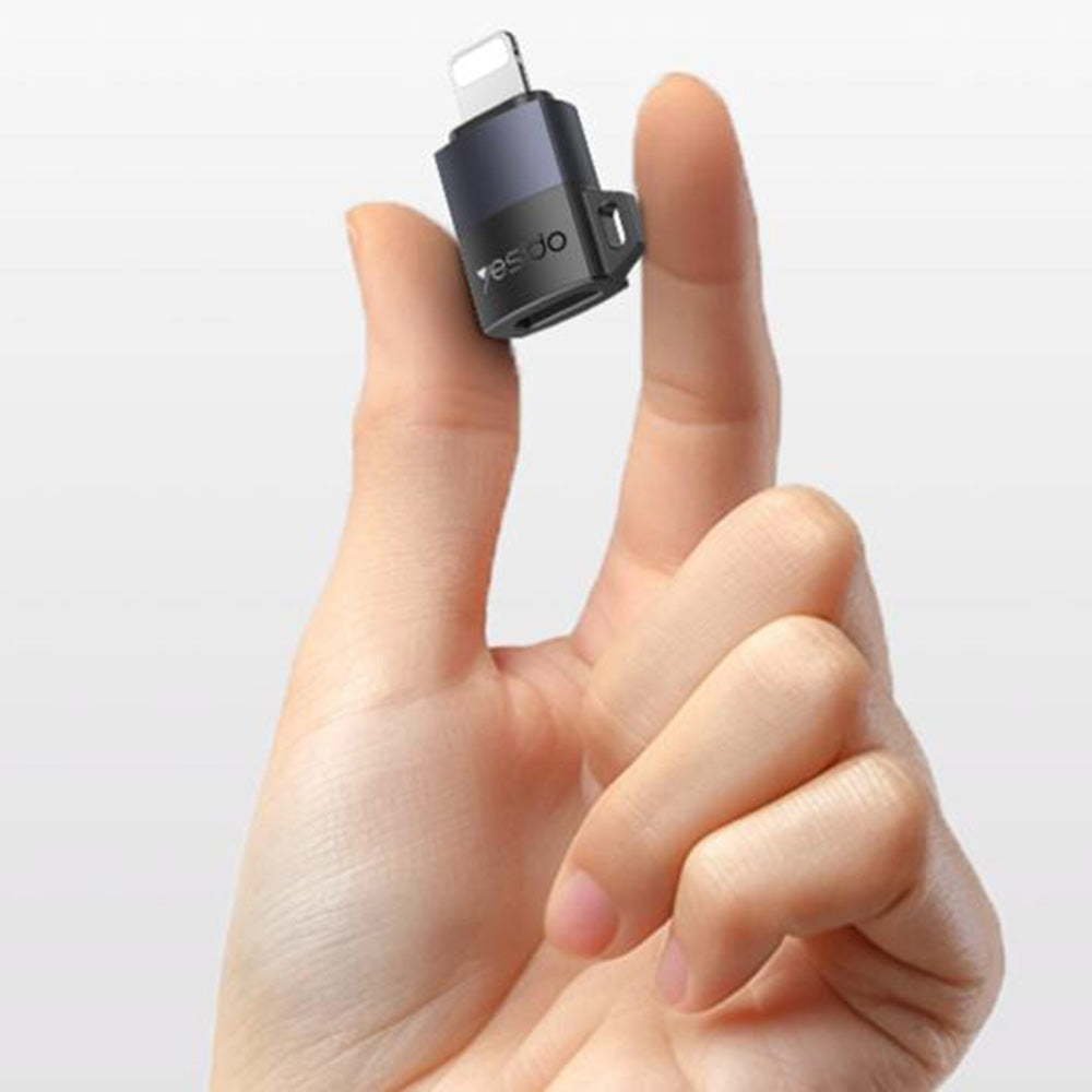 Adaptér pre dáta a nabíjanie USB-C - Lightning Yesido GS27, Sivý