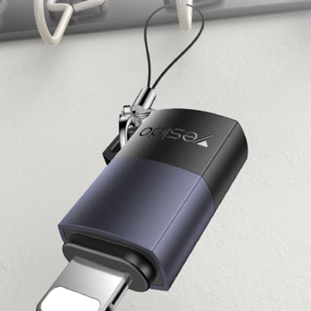Adaptér pre dáta a nabíjanie USB-C - Lightning Yesido GS27, Sivý
