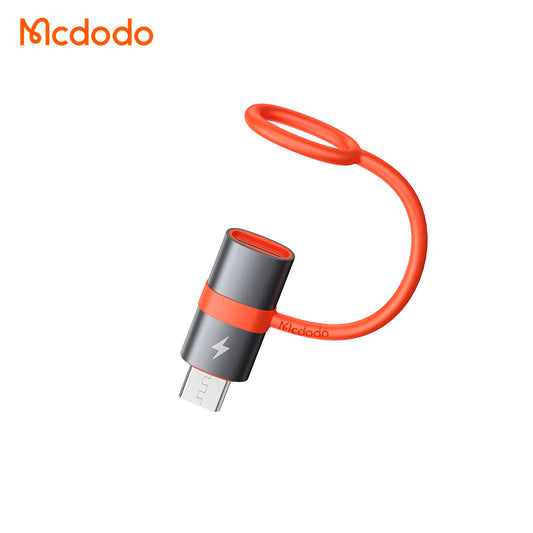 Adaptér na dáta a nabíjanie USB-C - microUSB McDodo OT-3820, Sivý
