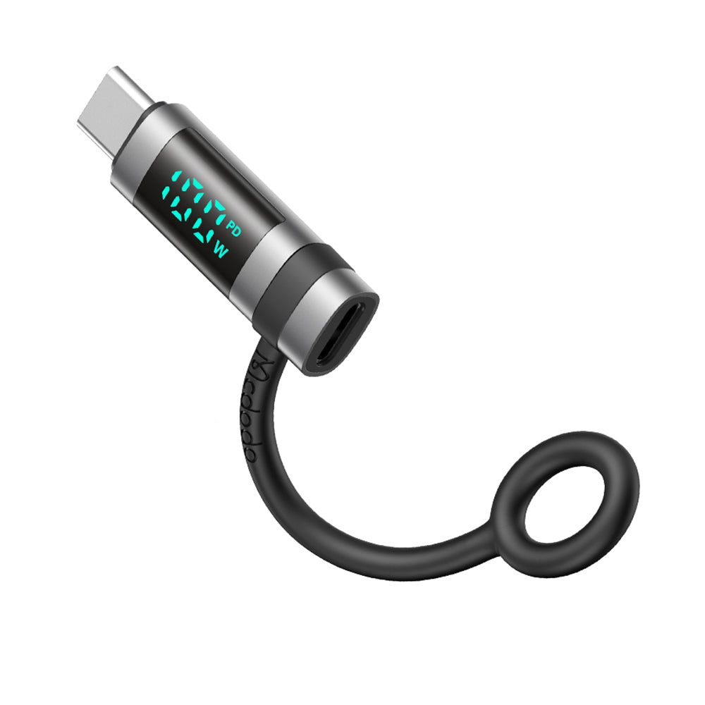 Adaptér pre dáta a nabíjanie USB-C - USB-C McDodo OT-2620 Pigeon Display, čierny