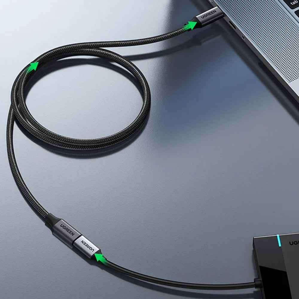 Predlžovací kábel USB-C UGREEN US372 (45191), 1m, čierny