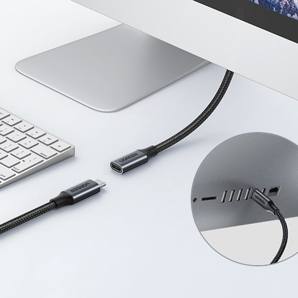 Predlžovací kábel USB-C UGREEN US372 (45191), 1m, čierny