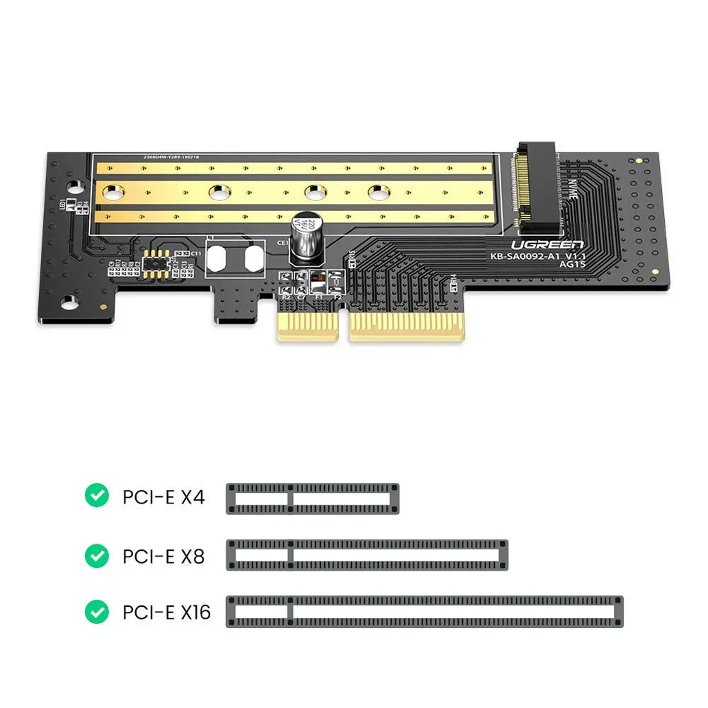 Adaptér rozhrania SSD UGREEN CM302 (70503), NVMe M.2 - PCIe 3.0 X4