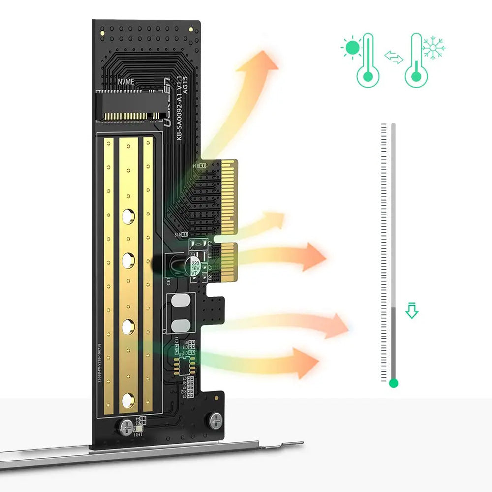 Adaptér rozhrania SSD UGREEN CM302 (70503), NVMe M.2 - PCIe 3.0 X4