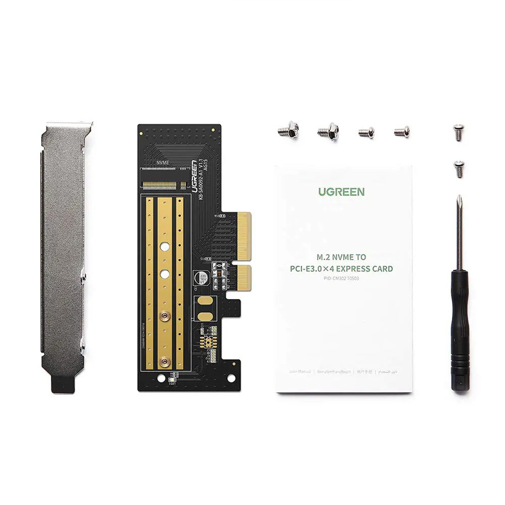 Adaptér rozhrania SSD UGREEN CM302 (70503), NVMe M.2 - PCIe 3.0 X4
