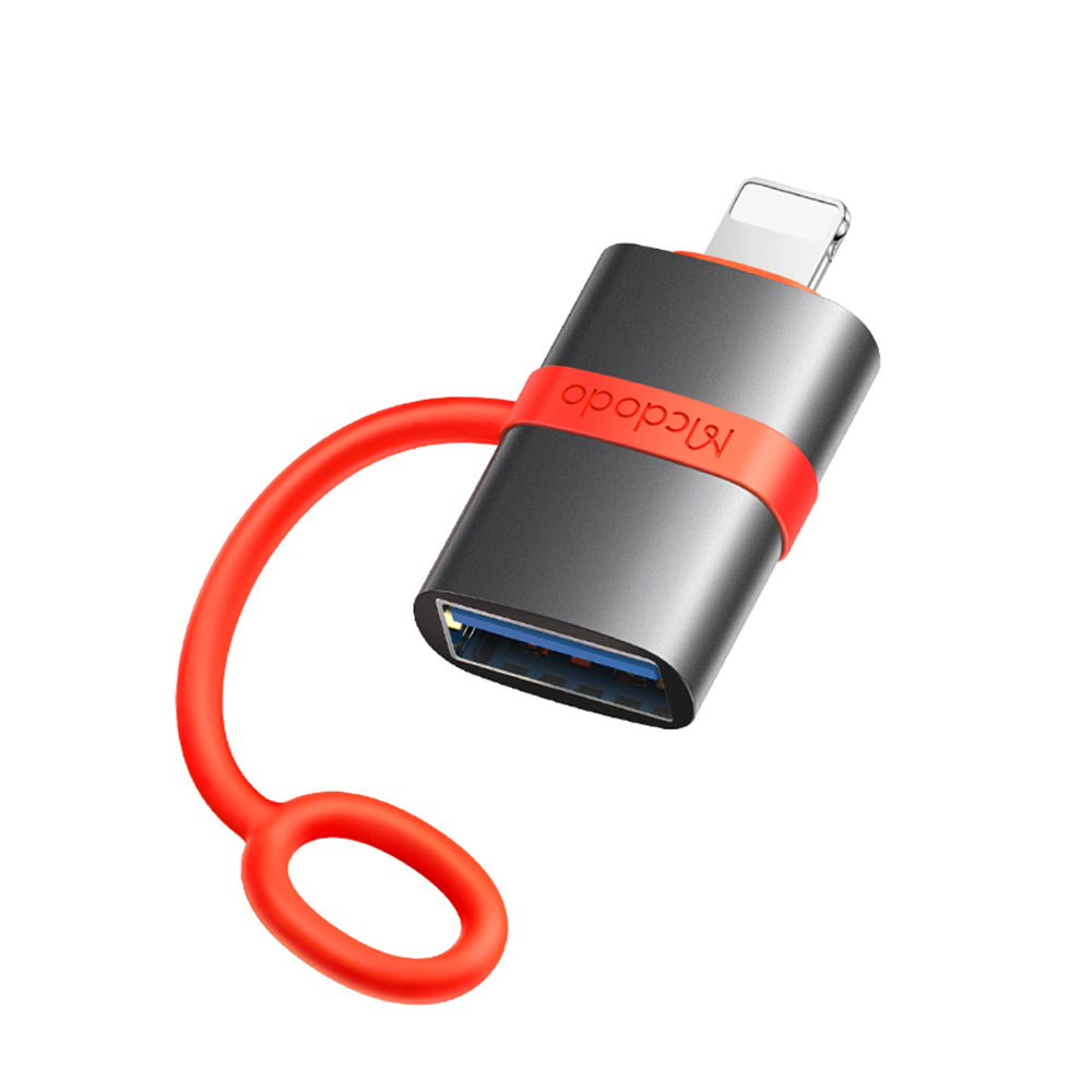 Adaptér OTG Lightning - USB-A McDodo OT-2600, Sivý