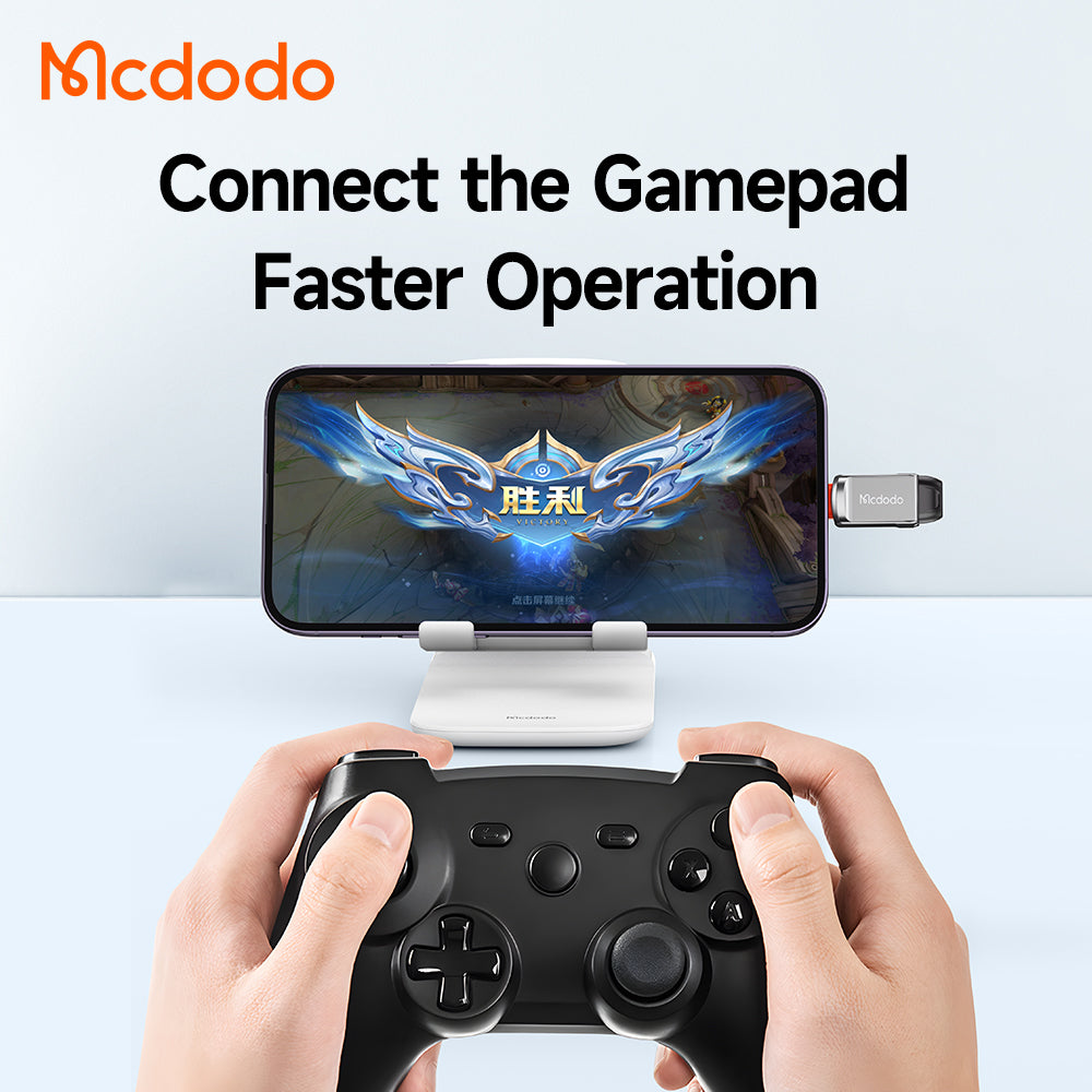 Adaptér OTG Lightning - USB-A McDodo OT-8600, Sivý