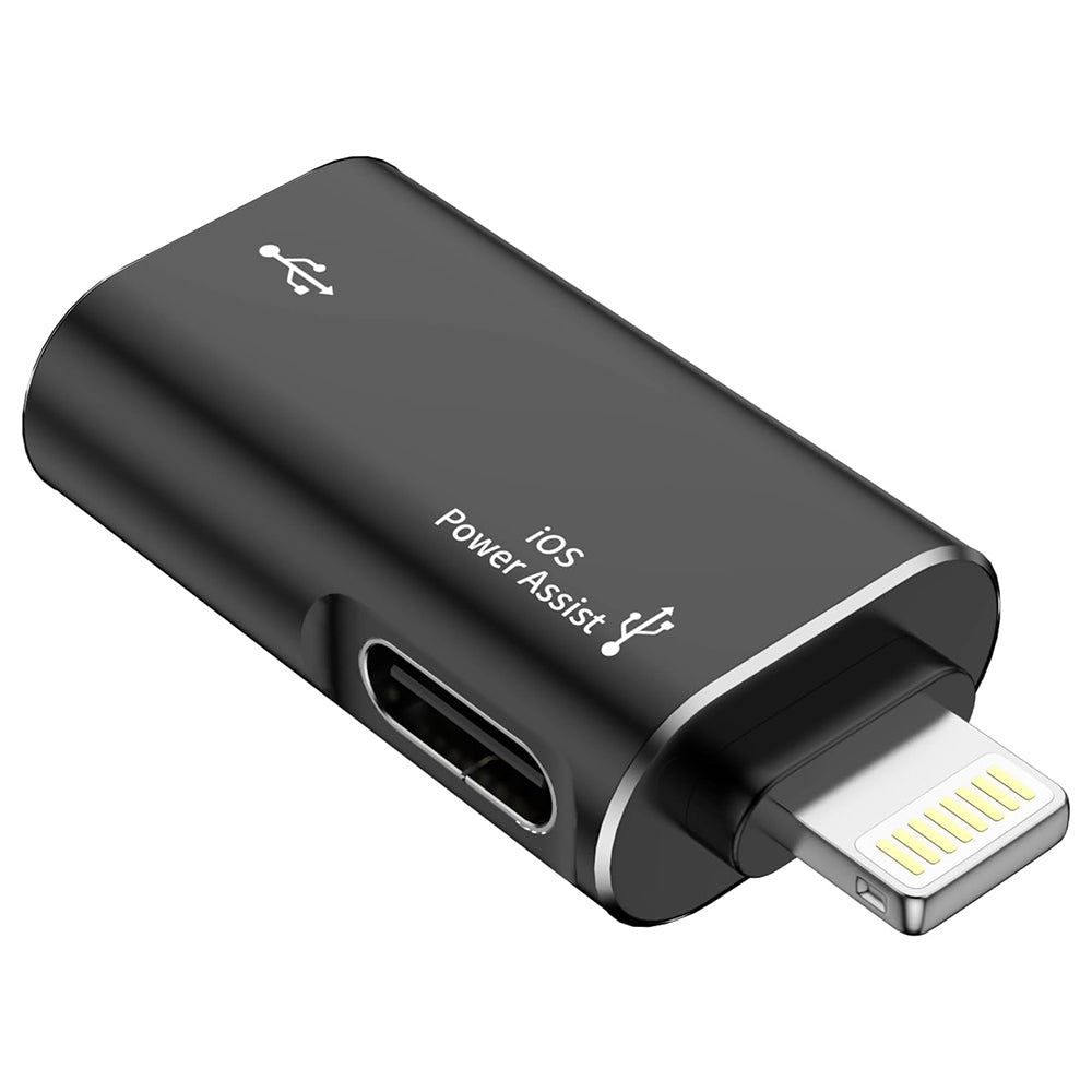 OTG Lightning - USB-A Techsuit A18 AluVoltX Adapter, Black