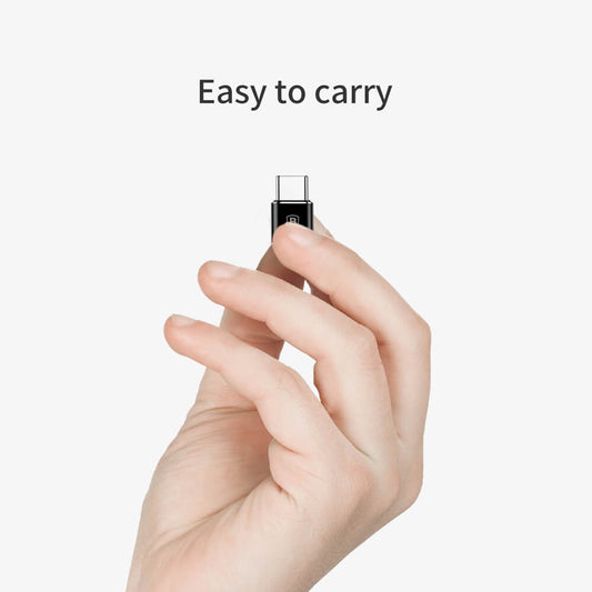 Baseus microUSB - dátový a nabíjací adaptér USB-C Baseus, čierny CAMOTG-01