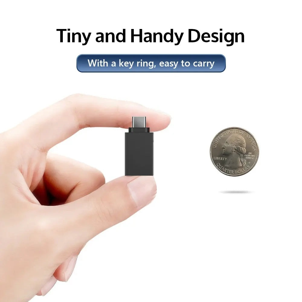 Adaptér OTG microUSB / USB-C - USB-A Techsuit A13 DuoVoltX, Sivý, Sada 2 kusy