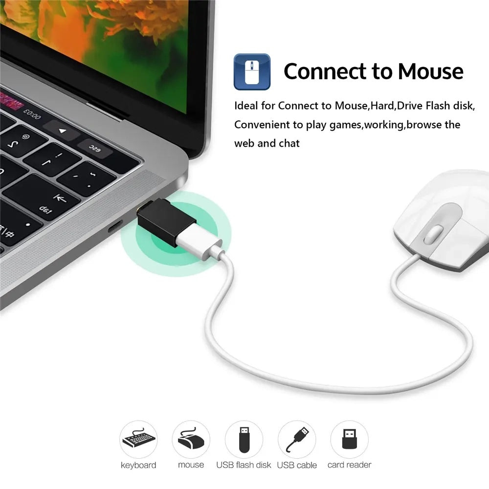Adaptér OTG microUSB / USB-C - USB-A Techsuit A13 DuoVoltX, Sivý, Sada 2 kusy