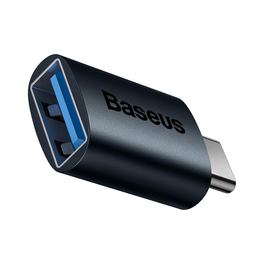 Baseus Ingenuity USB-C to USB-A USB-C OTG Adapter, Blue ZJJJQ000003