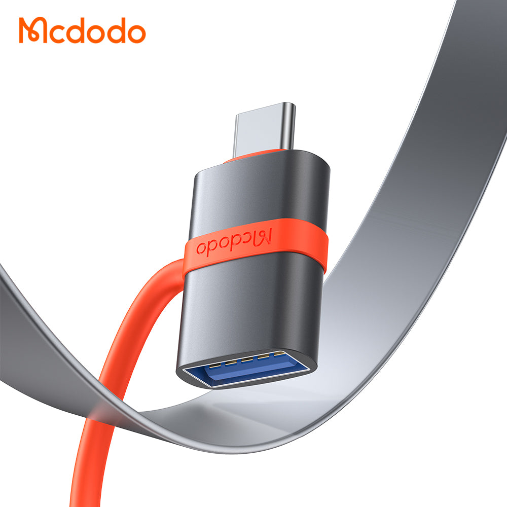 Adaptér OTG USB-C - USB-A McDodo OT-3810, Sivý