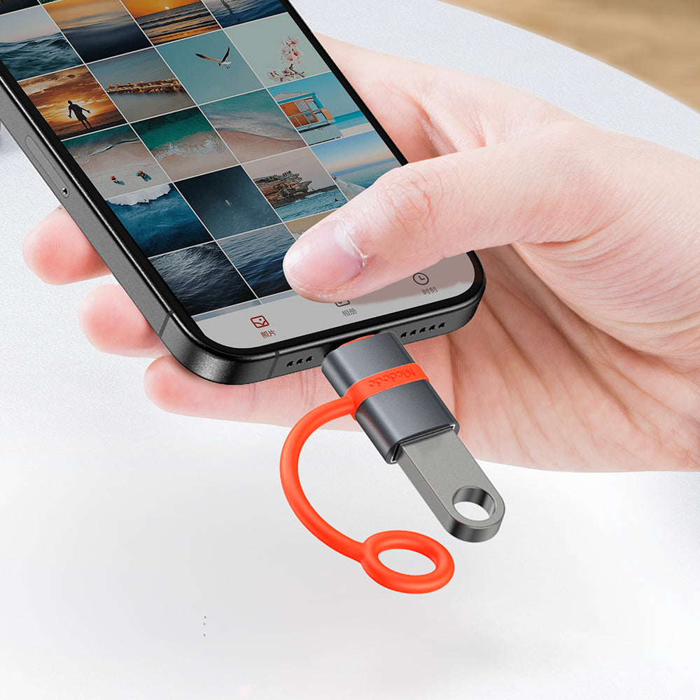 Adaptér OTG USB-C - USB-A McDodo OT-3810, Sivý