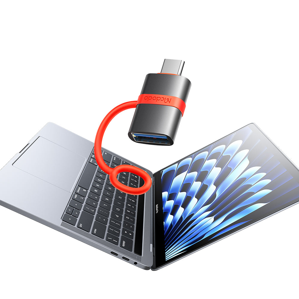 Adaptér OTG USB-C - USB-A McDodo OT-3810, Sivý