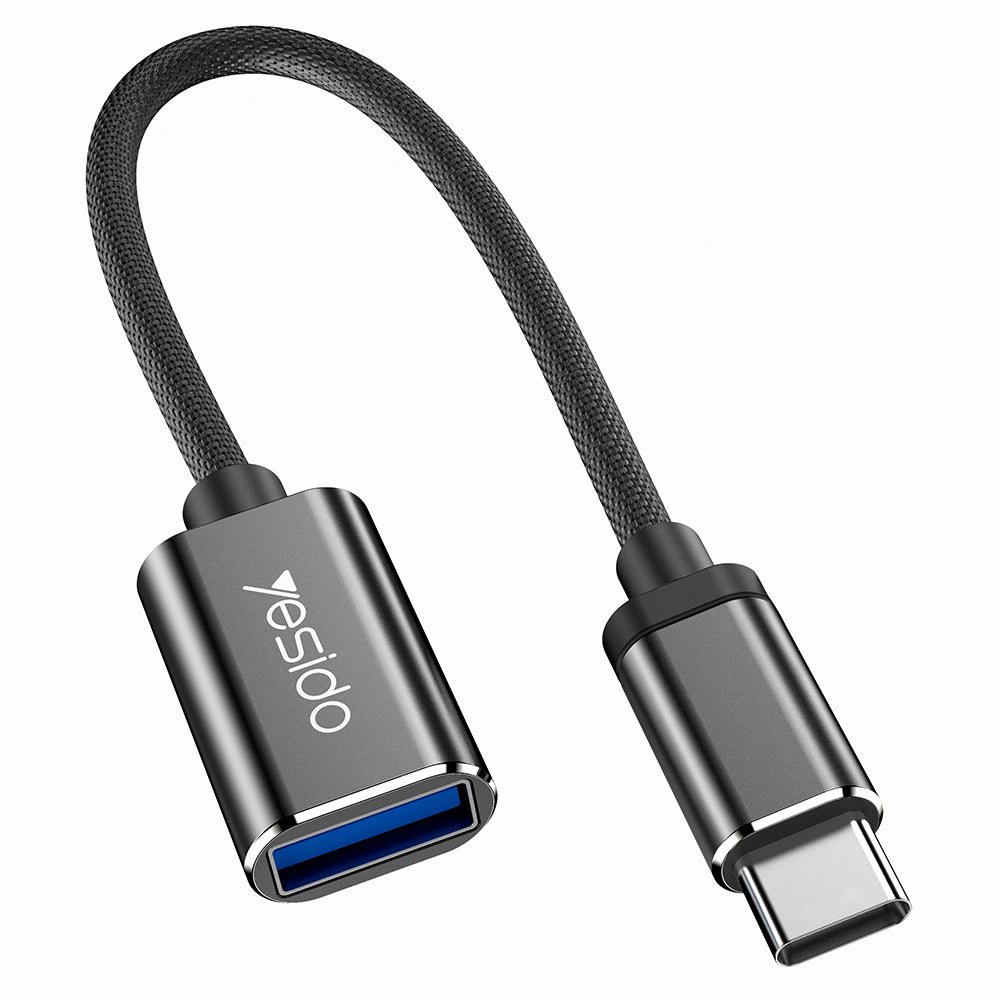 Adaptér OTG USB-C - USB-A Yesido GS01, Čierny
