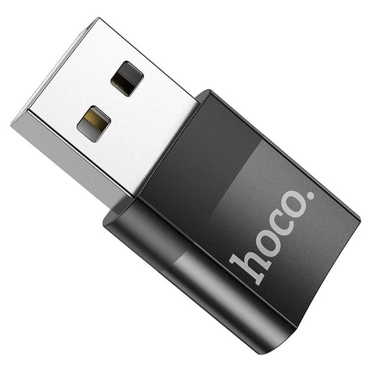 Data and Charging Adapter USB-C - USB-A HOCO UA17, Black