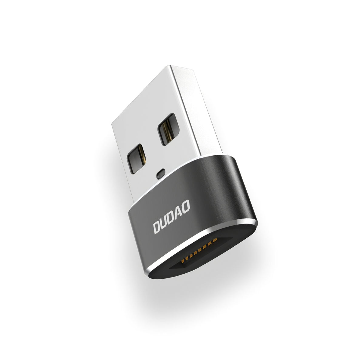 USB-C - USB-A dátový a nabíjací adaptér Dudao L16AC, čierny