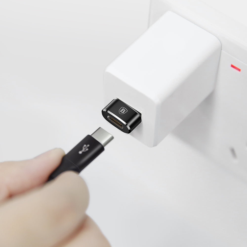 USB-C - USB-A Baseus Data and Charging Adapter, Black CAAOTG-01